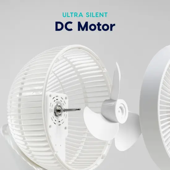 IRIS USA WOOZOO Pedestal Standing Oscillating Vortex Fan with Remote and Timer Function, Height Adjustable, Speed Settings, Air Circulator, White {6}