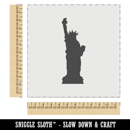 Statue of Liberty Solid Wall Cookie DIY Craft Reusable Stencil {1}