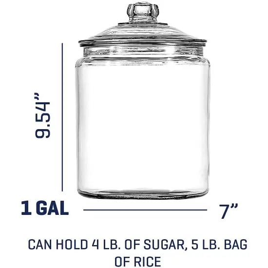 Anchor Hocking Glass Heritage Jar, 1 gal {3}