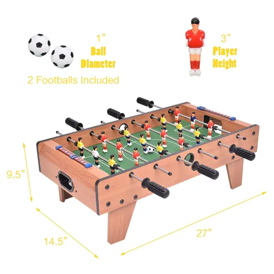 27 Inch Indoor Competition Game Foosball Table with Legs {2}