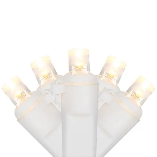 Northlight LED Wide Angle Christmas Lights - Warm White - 16.25' White Wire - 50ct {3}