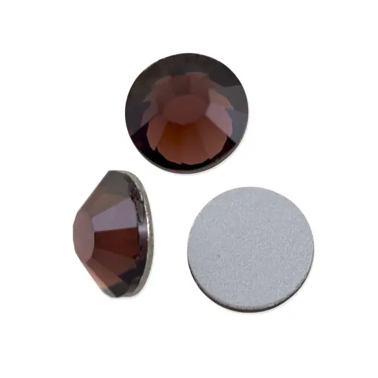 Preciosa Crystal VIVA12 Flat Back Rhinestone 4mm (SS16) Burgundy (Package of 50) {1}