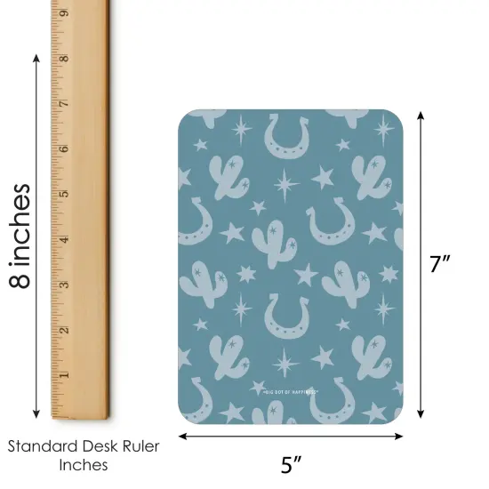 Big Dot of Happiness My First Rodeo - Picture Bingo Cards and Markers - Little Cowboy 1st Birthday Party Shaped Bingo Game - Set of 18 {5}