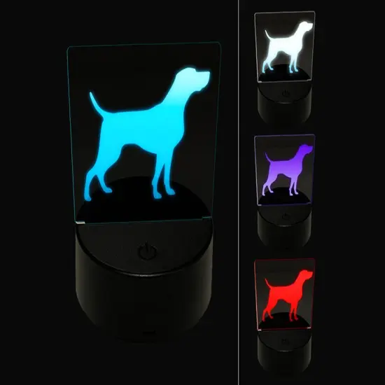 Weimaraner Dog Solid 3D Illusion LED Night Light Sign Nightstand Desk Lamp {1}