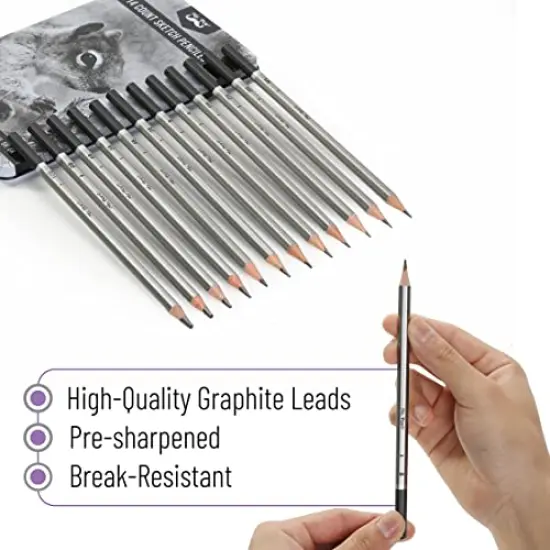 Sketch Pencils for Drawing, 14 Pack, for Art, Graphite Pencils for Shading {5}