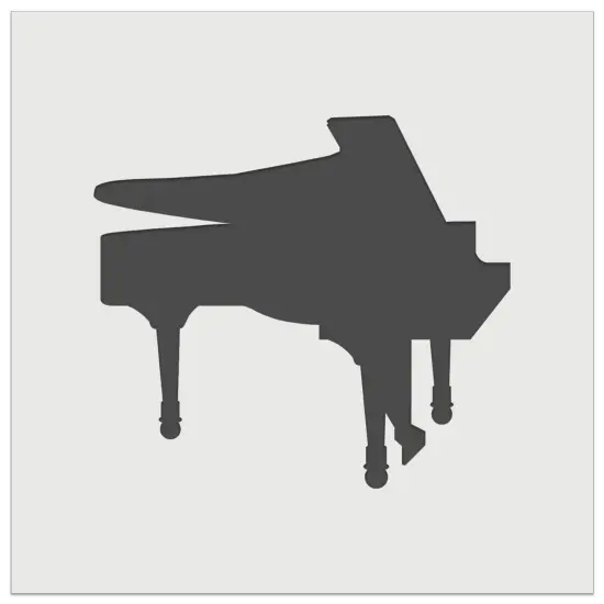 Grand Piano Music Instrument Silhouette Wall Cookie DIY Craft Reusable Stencil {7}