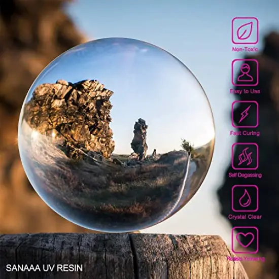 UV Resin Clear Hard Type 200g Transparent UV Curing Ultraviolet Cure Resin, Solar Cure Sunlight Activated Resin for DIY Resin Jewelry Making {2}