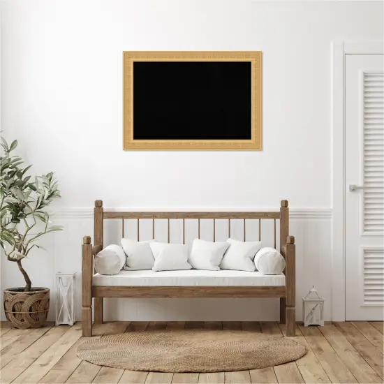 Trellis Wood Framed Corkboard, Black Cork Trellis Gold {6}