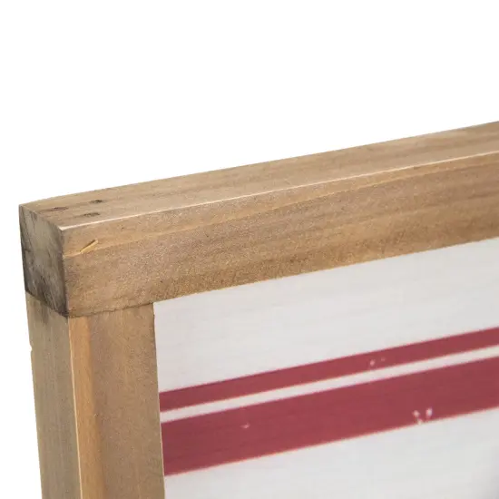 Northlight 18" Wooden Framed "Fresh Cut Christmas Trees" Wall Sign White {6}