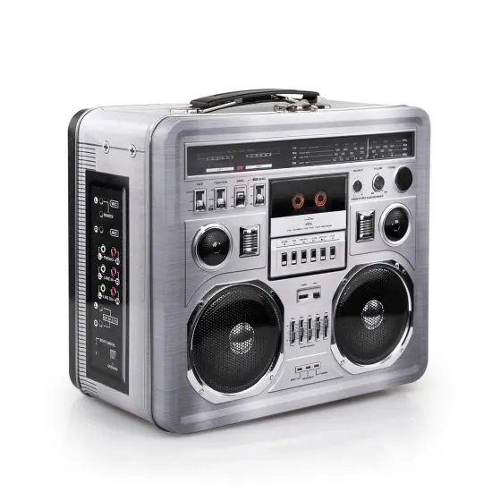 80's Boombox Radio Lunchbox Tin Tote {5}