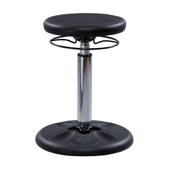 Kids Adjustable Tall Wobble Chair 16.5-24" Black {1}