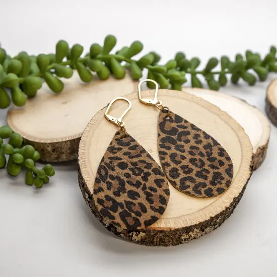 Realeather(R) Crafts Printed Leather Trim 9"X3"-Mini Leopard {5}