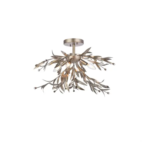 Priscilla 23 inch flush mount in silver leaf {1}