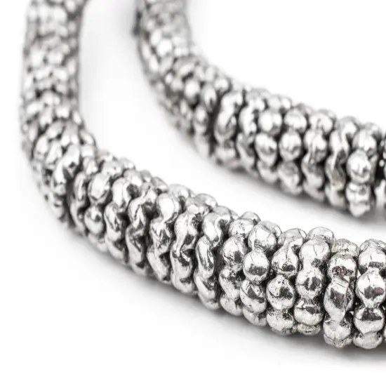 The Bead Chest Silver Aja Flower Beads (11mm) {1}