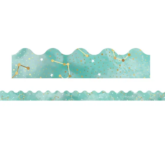 Galaxy Constellations Scalloped Border, 39 Feet Per Pack, 6 Packs {2}