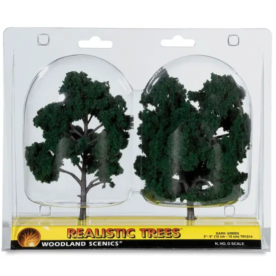 Woodland Scenics Model Scenery - Ready Made Trees, 5"-6", Dark Green {2}