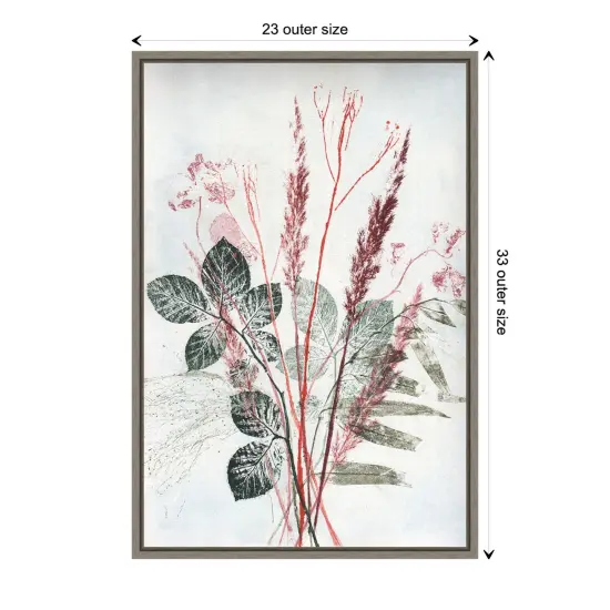 Bouquet 2 Red Green by Pernille Folcarelli Canvas Art Framed {3}