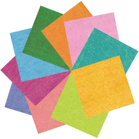 Black Ink Origami Paper Pack Single-Sided 6"X6"-Iridescent 40 Sheets {2}
