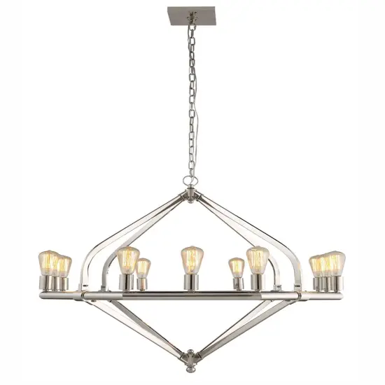 Illumina 12 light polished Nickel Pendant {1}