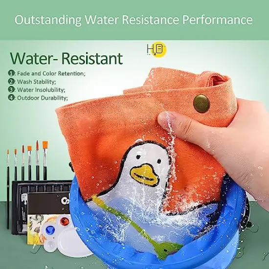 Fabric Paint Set for Clothes - 12 Colors with 6 Brushes and 1 Palette, Permanent Textile Paint Kit for Shoes and Canvas, Non-Toxic Slick Painting Set for Adults, Beginners, and Artists {5}