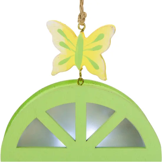 Gallerie II Wooden Songbird Easter LED Shadow Box Ornament Battery Operated - 6"" Green {4}