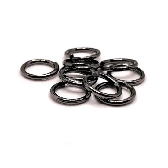 100, 500 or 1,000 Pieces: 8 mm Gunmetal Plated Open Jump Rings, 18g {1}