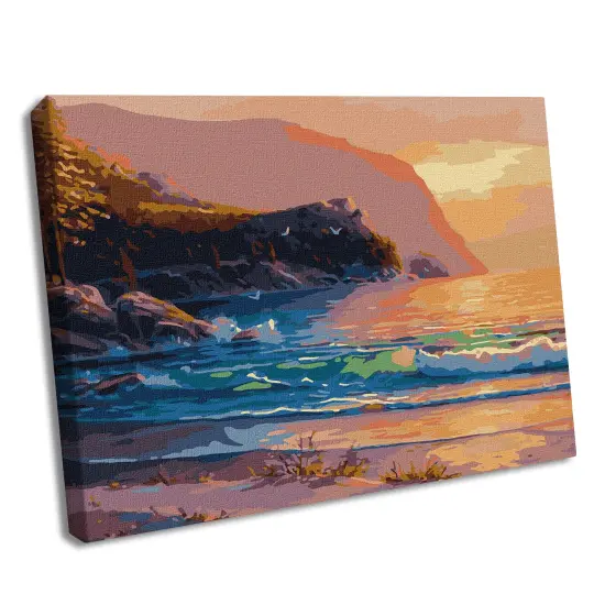 Painting by Numbers kit Evening glow of the waves KHO2761 {1}