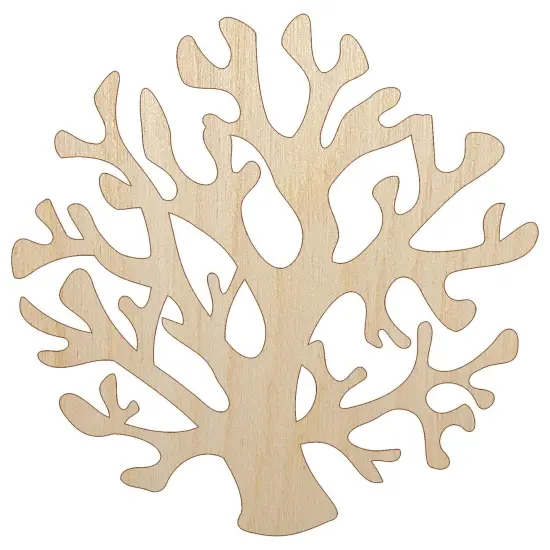 Coral from the Ocean Reef Unfinished Wood Shape Piece Cutout for DIY Craft Projects {2}