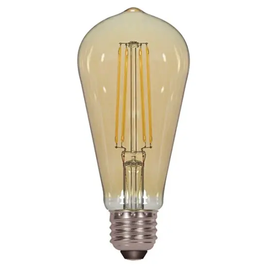 Satco 4.5w ST19 Antique LED Amber 2200K 380Lm Light Bulb {1}
