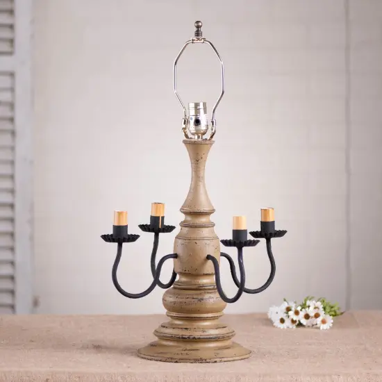 Harrison Lamp Base in Pearwood {3}