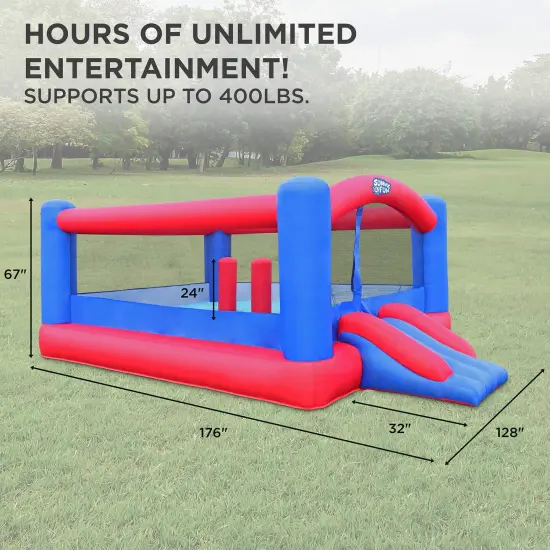 Sunny & Fun Inflatable Bounce House, Bouncy Jump Castle Blue {2}