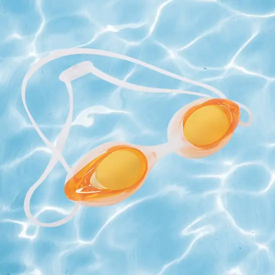 Pool Central 8.5" Orange Competition Swimming Pool Goggles {3}