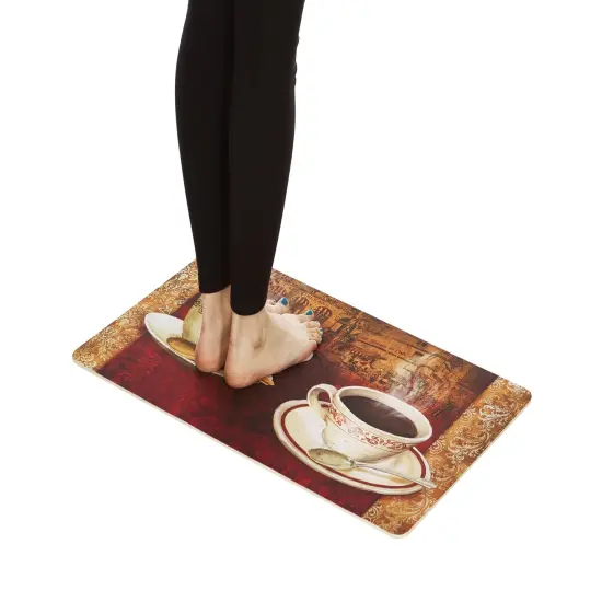 2-Pack Premium Comfort Kitchen Mats (French Coffee) {4}