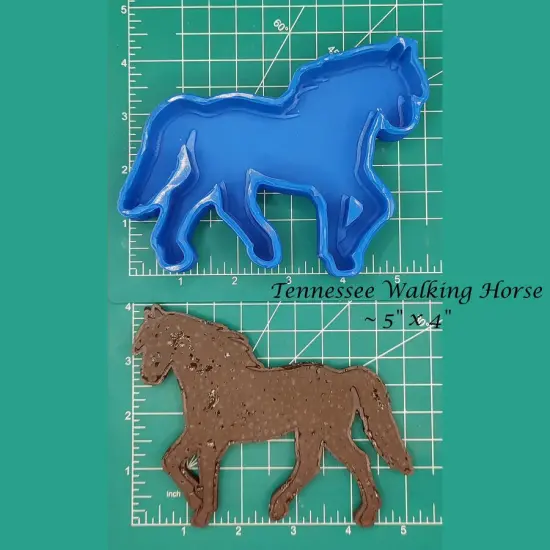 Tennessee Walking Horse Silicone Freshie Mold {1}