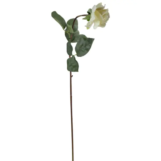Allstate 27" Cream White Long Stem Rose Artificial Floral Spray Ivory {3}