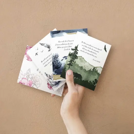 Christian Greeting Cards | Scripture Cards for Sympathy, Encouragement, Thinking of You | Blank Inside | Recycled Paper | 12 24 {5}