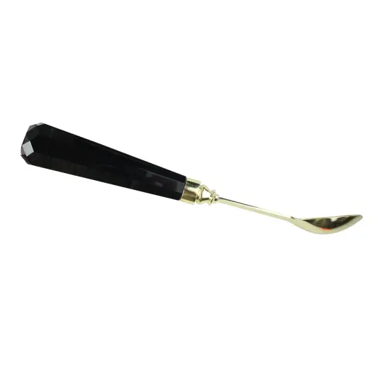 Wild Eye 9.5" Ebony Black and Gold Stainless Steel Mixing Cocktail Bar Spoon {3}