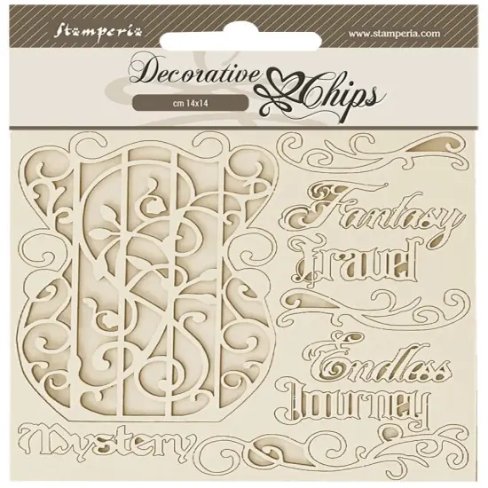 Stamperia Decorative Chips 5.5"X5.5"-Sir Vagabond In Fantasy World Fantasy Tr {1}