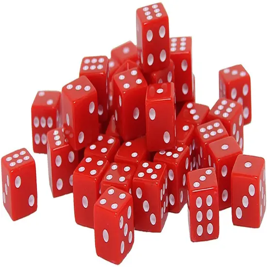 WE Games Square Cornered Dice - 100 Pack {5}