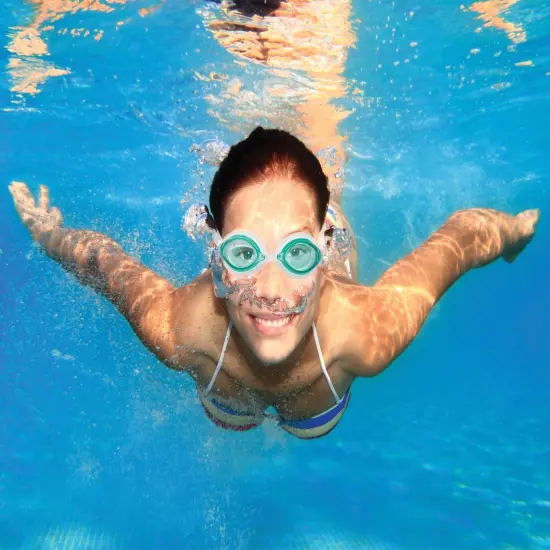 SwimWays 5.5" Gray Fish Face Marlin Pro Goggles Swimming Pool Accessory {4}