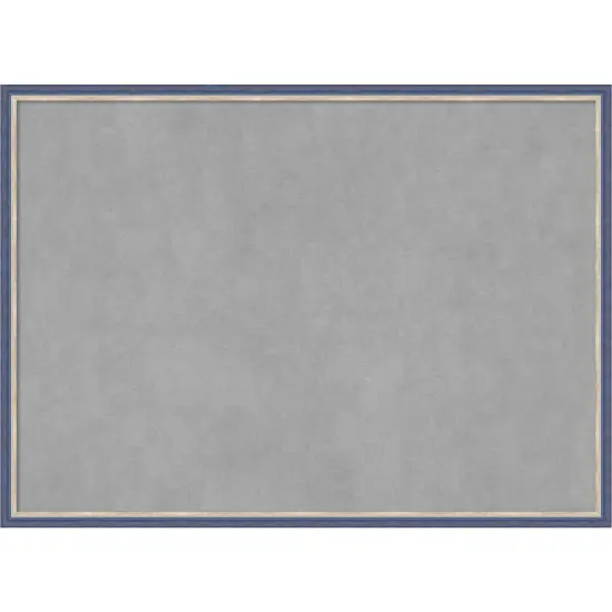 Theo Narrow Wood Framed Magnetic Board Theo Blue {1}