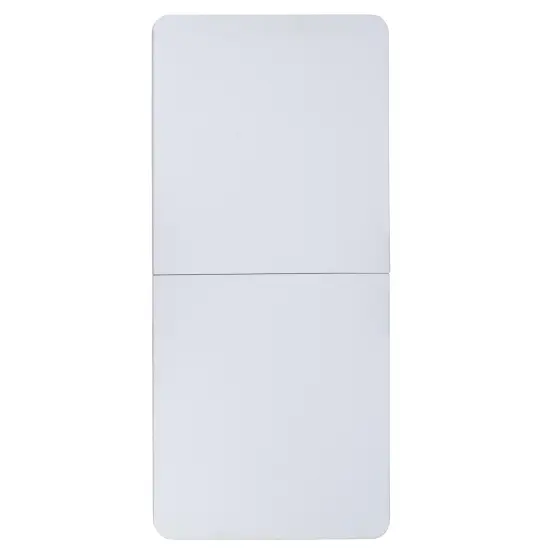 Emma and Oliver 5-Foot Height Adjustable Bi-Fold Plastic Banquet and Event Folding Table with Carrying Handle Granite White {4}