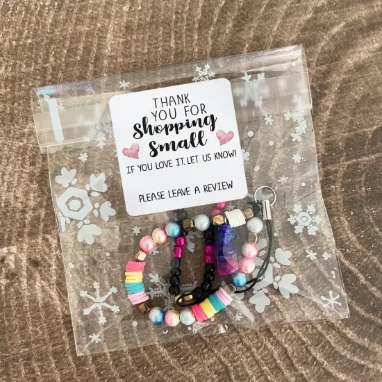 Wrapables Shopping Small Business Thank You Stickers Roll, Sealing Stickers and Labels for Boxes, Envelopes, Bags and Packages (500pcs) {4}