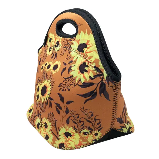 Wrapables Insulated Neoprene Lunch Bag Sunflowers Harvest {2}