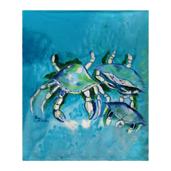 Betsy Drake White Crabs II Throw Multicolor {1}