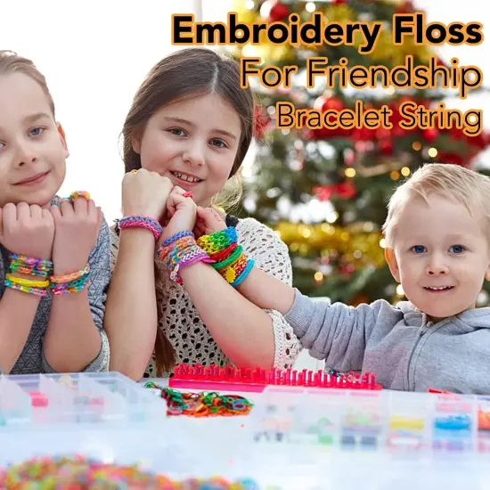 Embroidery Floss 60 Skeins per Pack for Cross Stitch Threads,Embroidery Thread for Friendship Bracelet Making,Embroidery String for Craft {6}