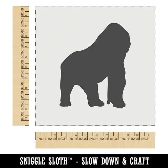Gorilla Solid Wall Cookie DIY Craft Reusable Stencil {1}