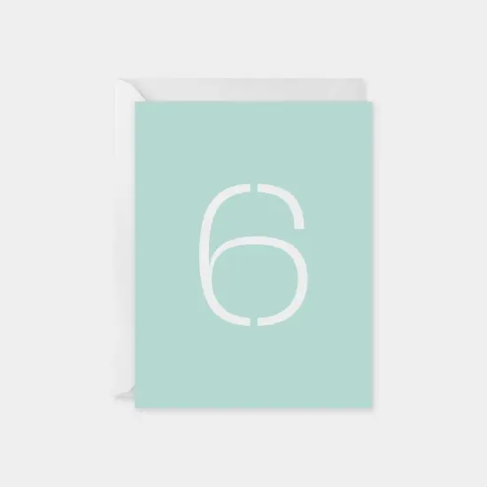 Birthday Age Card, Stencil Number {1}