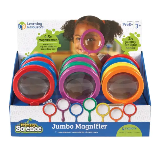 Primary Science Jumbo Magnifiers, Pack of 12 {1}