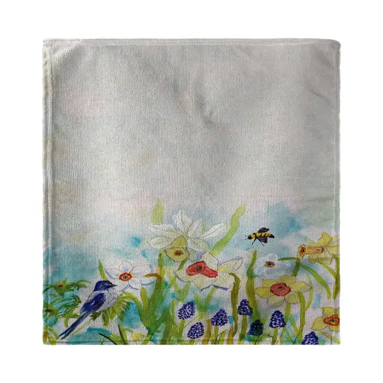 Betsy Drake Bird & Daffodils Kitchen Towel {1}